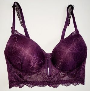 Cute sexy lace purple bralette